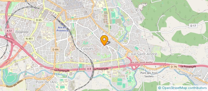 localisation de l'entreprise MADAME ANNE-VALERIE MOREL  AIX-EN-PROVENCE