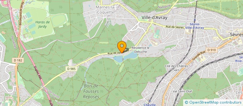 localisation de l'entreprise MADAME ANNE-VALERIE RUZETTE  VILLE-D'AVRAY