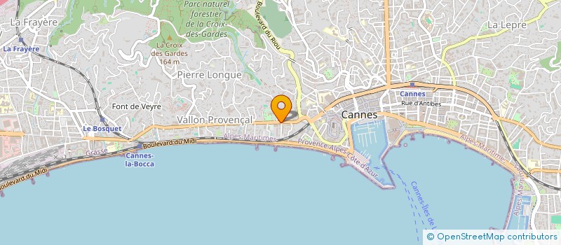 localisation de l'entreprise MADAME ANNE-VALERIE TRAGARZ à CANNES