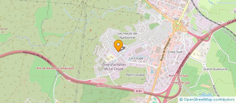 localisation de l'entreprise MADAME ANNE-VALERIE VINANT  NARBONNE