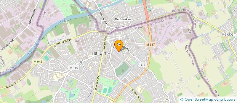 localisation de l'entreprise MADAME ANNE VANDAMME à HALLUIN