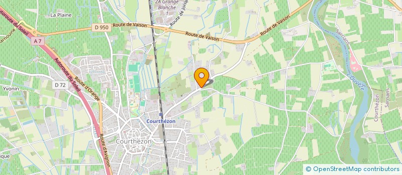 localisation de l'entreprise MADAME ANNE VANDENABEELE  COURTHEZON