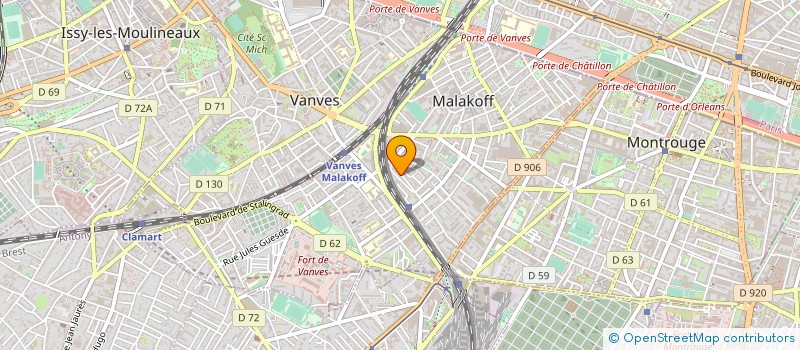 localisation de l'entreprise MADAME ANNE VANDIER  MALAKOFF