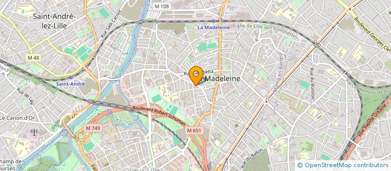 localisation de l'entreprise MADAME ANNE VANHOVE à LA MADELEINE