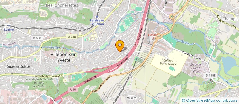 localisation de l'entreprise MADAME ANNE VARIN à VILLEBON-SUR-YVETTE