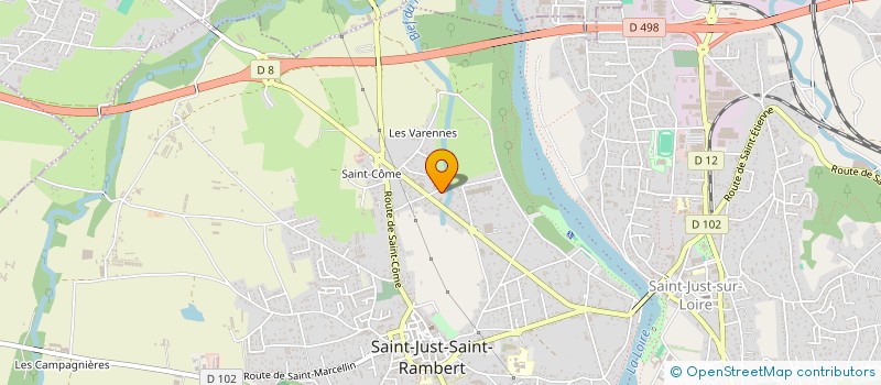 localisation de l'entreprise MADAME ANNE VARLET  SAINT-JUST-SAINT-RAMBERT