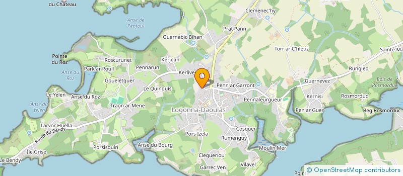 localisation de l'entreprise MADAME ANNE VASSEUR  LOGONNA-DAOULAS