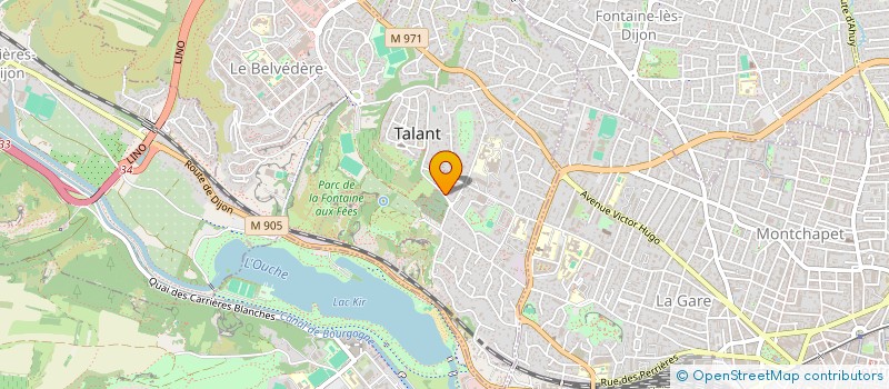 localisation de l'entreprise MADAME ANNE VASSEUR  TALANT