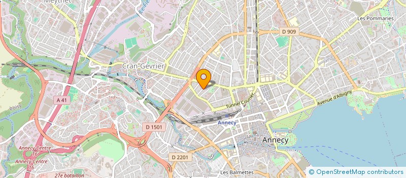 localisation de l'entreprise MADAME ANNE VEGREVILLE à ANNECY