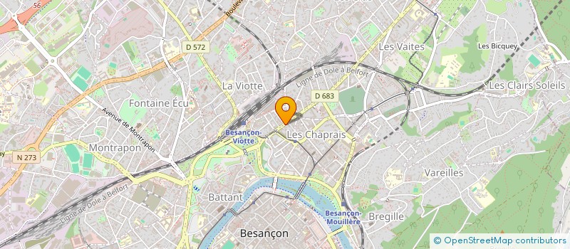 localisation de l'entreprise MADAME ANNE VEISSSIERE à BESANCON