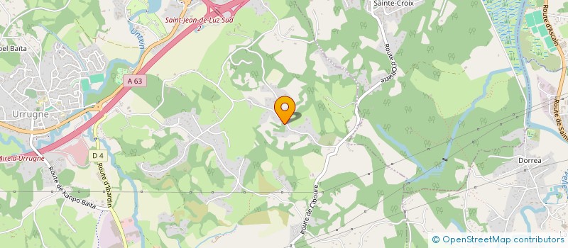 localisation de l'entreprise MADAME ANNE VERDIER  URRUGNE