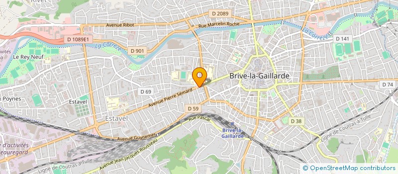 localisation de l'entreprise MADAME ANNE VERGNE à BRIVE-LA-GAILLARDE