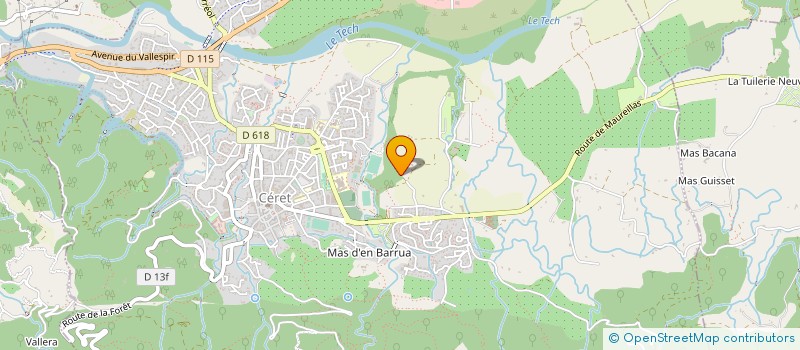 localisation de l'entreprise MADAME ANNE VERHILLE  CERET