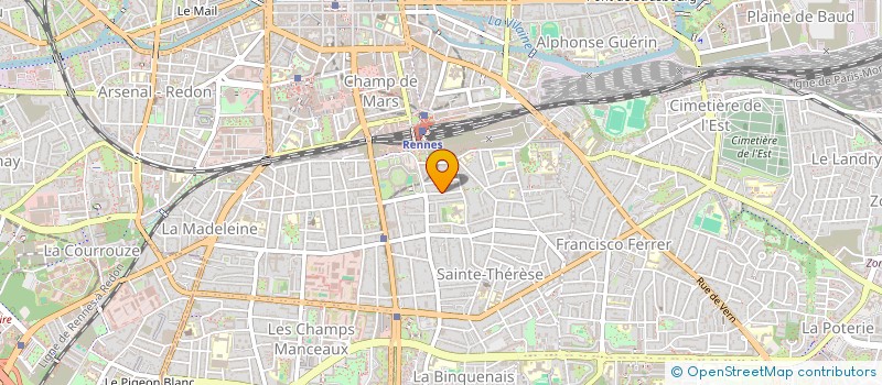 localisation de l'entreprise MADAME ANNE VERKYNDT  RENNES