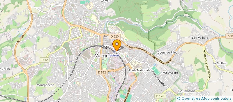 localisation de l'entreprise MADAME ANNE-VERONIQUE BAUD  VOIRON