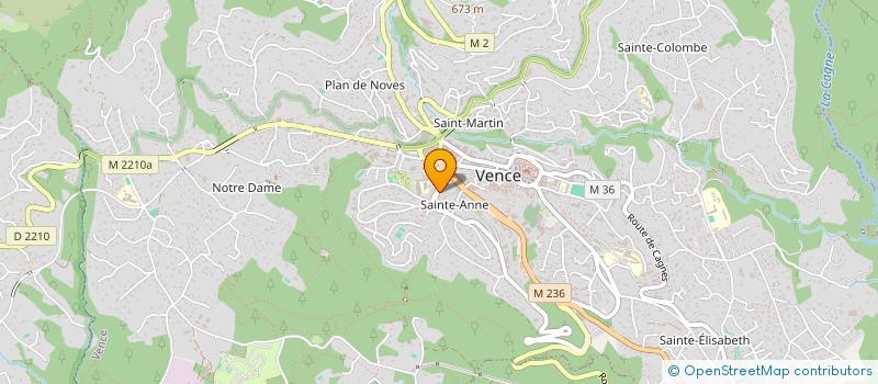 localisation de l'entreprise MADAME ANNE VEROTS à VENCE