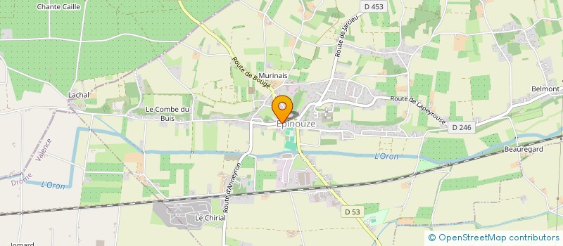 localisation de l'entreprise MADAME ANNE VEYRET  EPINOUZE