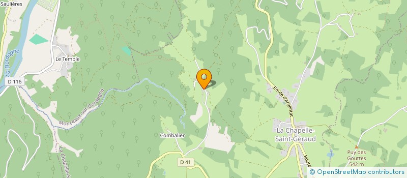 localisation de l'entreprise MADAME ANNE VIALLEMARINGE  LA CHAPELLE-SAINT-GERAUD