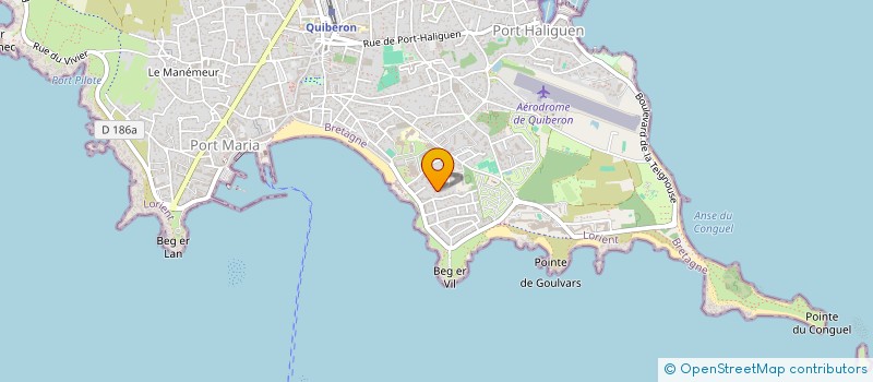 localisation de l'entreprise MADAME ANNE VIAUD  QUIBERON