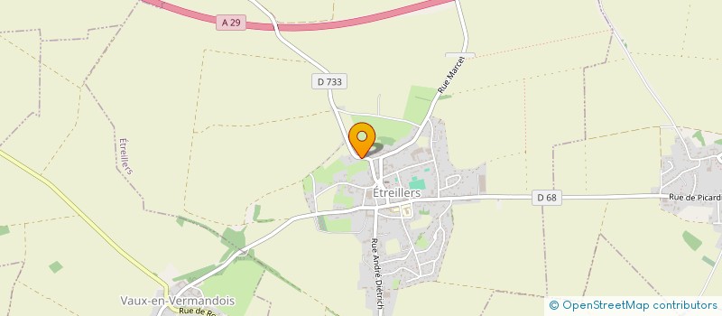 localisation de l'entreprise MADAME ANNE VICAIRE  ETREILLERS