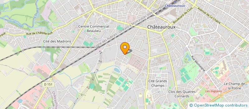 localisation de l'entreprise MADAME ANNE VICENTE à CHATEAUROUX