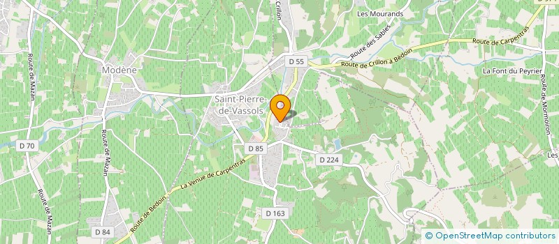 localisation de l'entreprise MADAME ANNE VILLAGE  SAINT-PIERRE-DE-VASSOLS