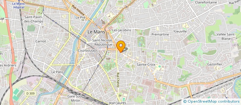 localisation de l'entreprise MADAME ANNE VILLENEUVE  LE MANS