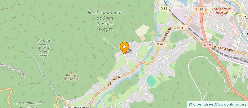 localisation de l'entreprise MADAME ANNE VINCENT à SAINT-DIE-DES-VOSGES