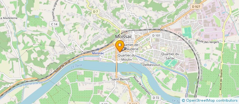 localisation de l'entreprise MADAME ANNE VIZZAVONA à MOISSAC