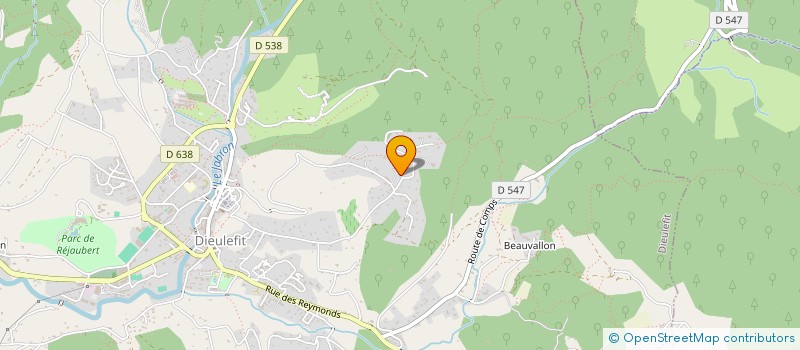 localisation de l'entreprise MADAME ANNE VOISIN  DIEULEFIT