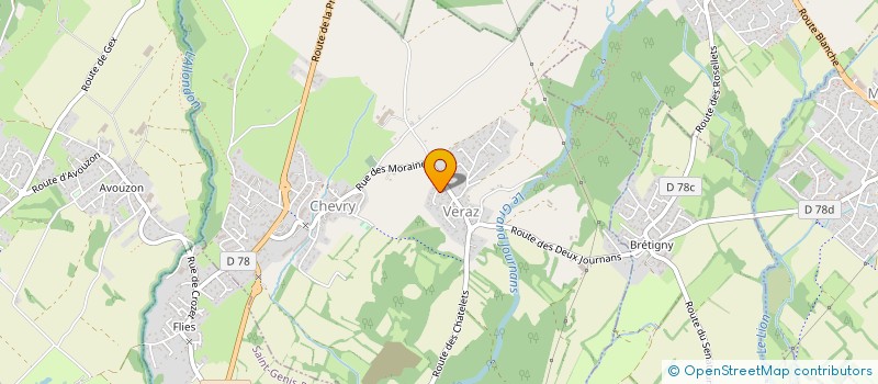 localisation de l'entreprise MADAME ANNE VOUGA  CHEVRY