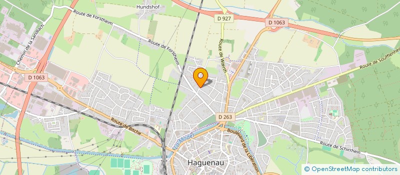 localisation de l'entreprise MADAME ANNE WARTER  HAGUENAU