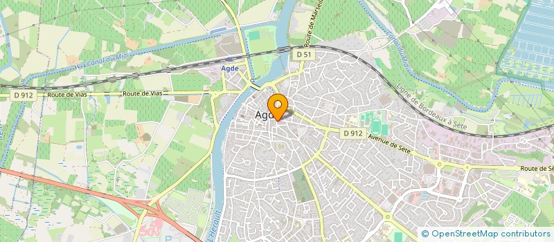 localisation de l'entreprise MADAME ANNE WATERLOT  AGDE