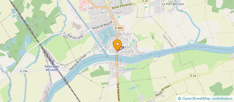 localisation de l'entreprise MADAME ANNE WEILER  SAINT-JEAN-DE-LOSNE