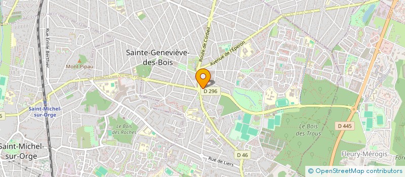 localisation de l'entreprise MADAME ANNE WILHELM à SAINTE-GENEVIEVE-DES-BOIS