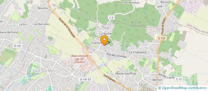 localisation de l'entreprise MADAME ANNE WILLIAMS  VAUX-SUR-MER