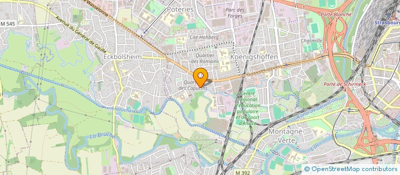 localisation de l'entreprise MADAME ANNE WUNDERLICH à STRASBOURG