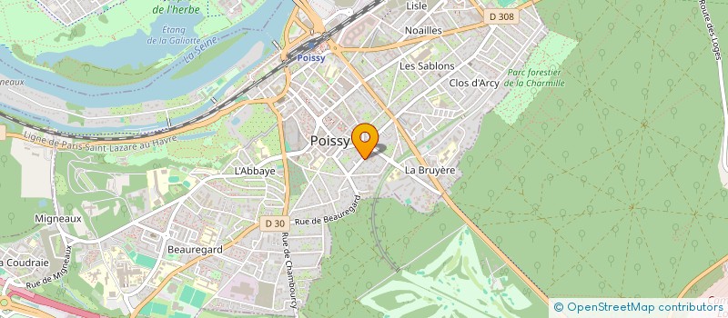 localisation de l'entreprise MADAME ANNE YOURASSOFF à POISSY