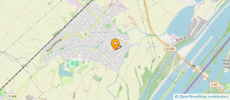 localisation de l'entreprise MADAME ANNE ZILIO  GAMBSHEIM