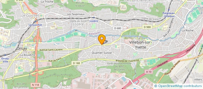 localisation de l'entreprise MADAME ANNE ZOBENBUHLER à VILLEBON-SUR-YVETTE
