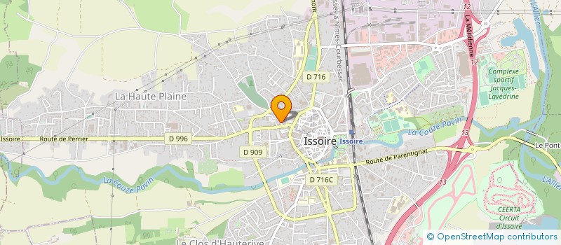 localisation de l'entreprise MADAME ANNE ZORN à ISSOIRE