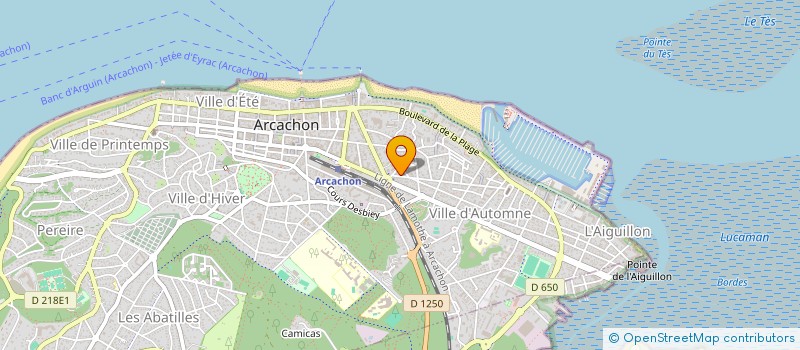 localisation de l'entreprise MADAME ANNECLAIRE CAUSSARIEU  ARCACHON