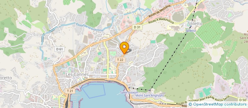 localisation de l'entreprise MADAME ANNELIESE LEONARD  AJACCIO