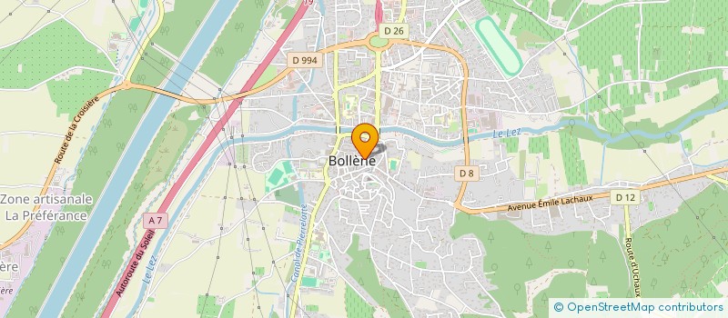 localisation de l'entreprise MADAME ANNELINE HONORE  BOLLENE