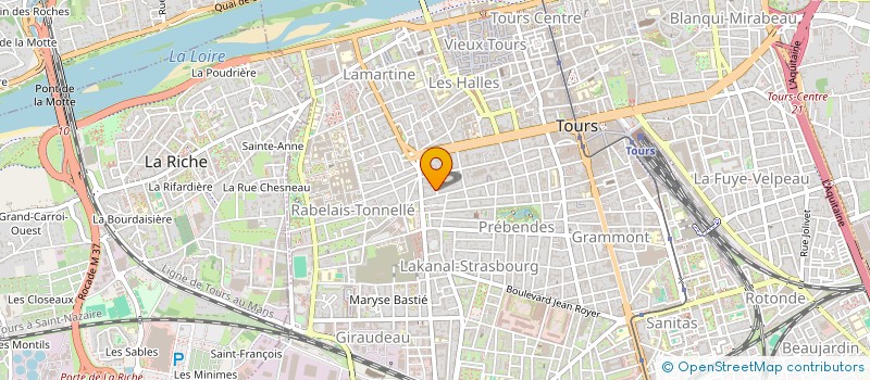 localisation de l'entreprise MADAME ANNELISE BALDRICH à TOURS