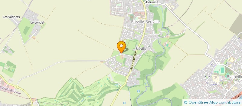 localisation de l'entreprise MADAME ANNELISE BOURGEOIS  BIEVILLE-BEUVILLE