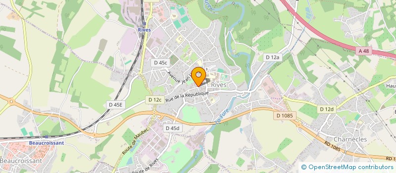 localisation de l'entreprise MADAME ANNELISE CANINI  RIVES