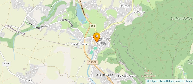 localisation de l'entreprise MADAME ANNELISE CROUZET  LA BALME-DE-SILLINGY