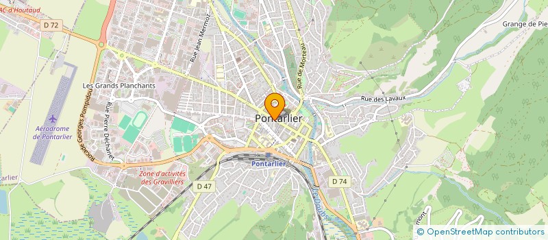 localisation de l'entreprise MADAME ANNELISE HEURTIER  PONTARLIER