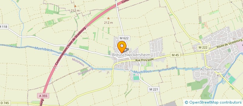 localisation de l'entreprise MADAME ANNELISE JUNG  BREUSCHWICKERSHEIM